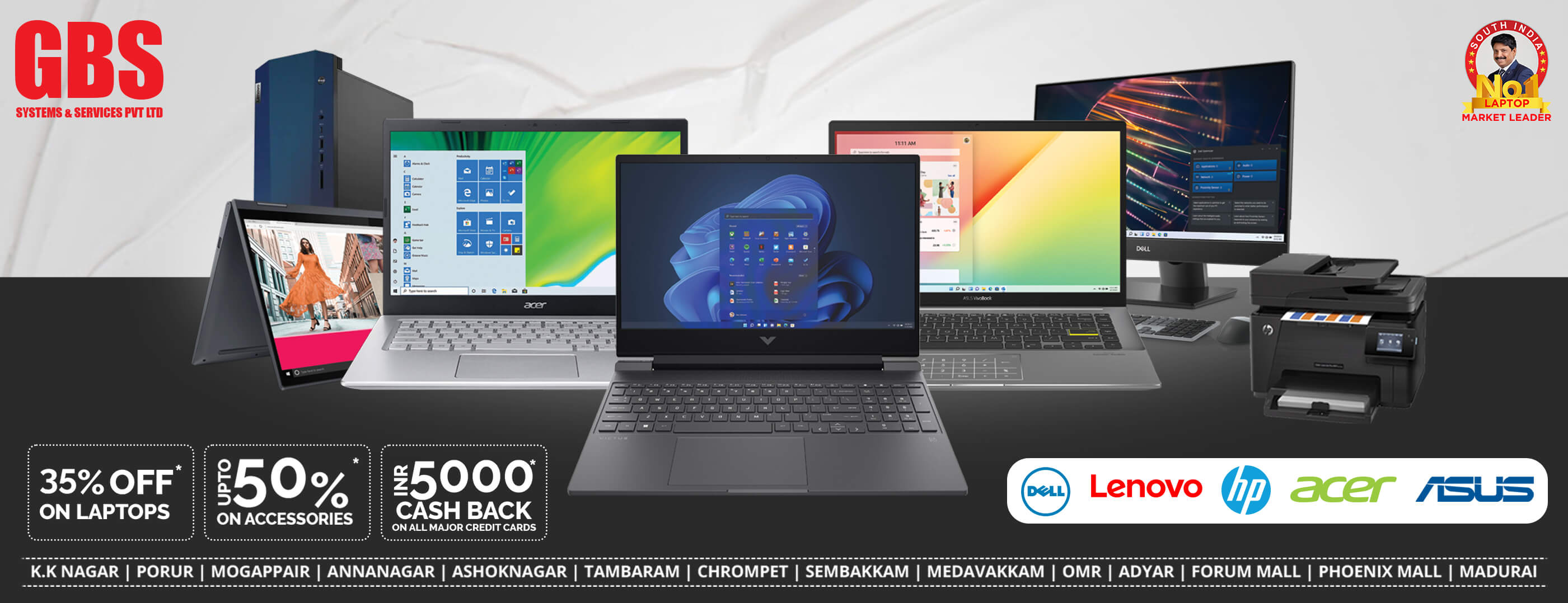 All Brand laptop showroom in chennai