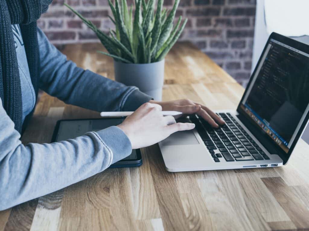 Laptop in Office